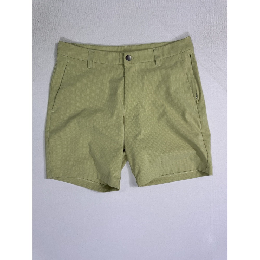 Lululemon Commission Classic Fit Short 7 Ventlight Mesh Mens 30 Yellow M7ARWS